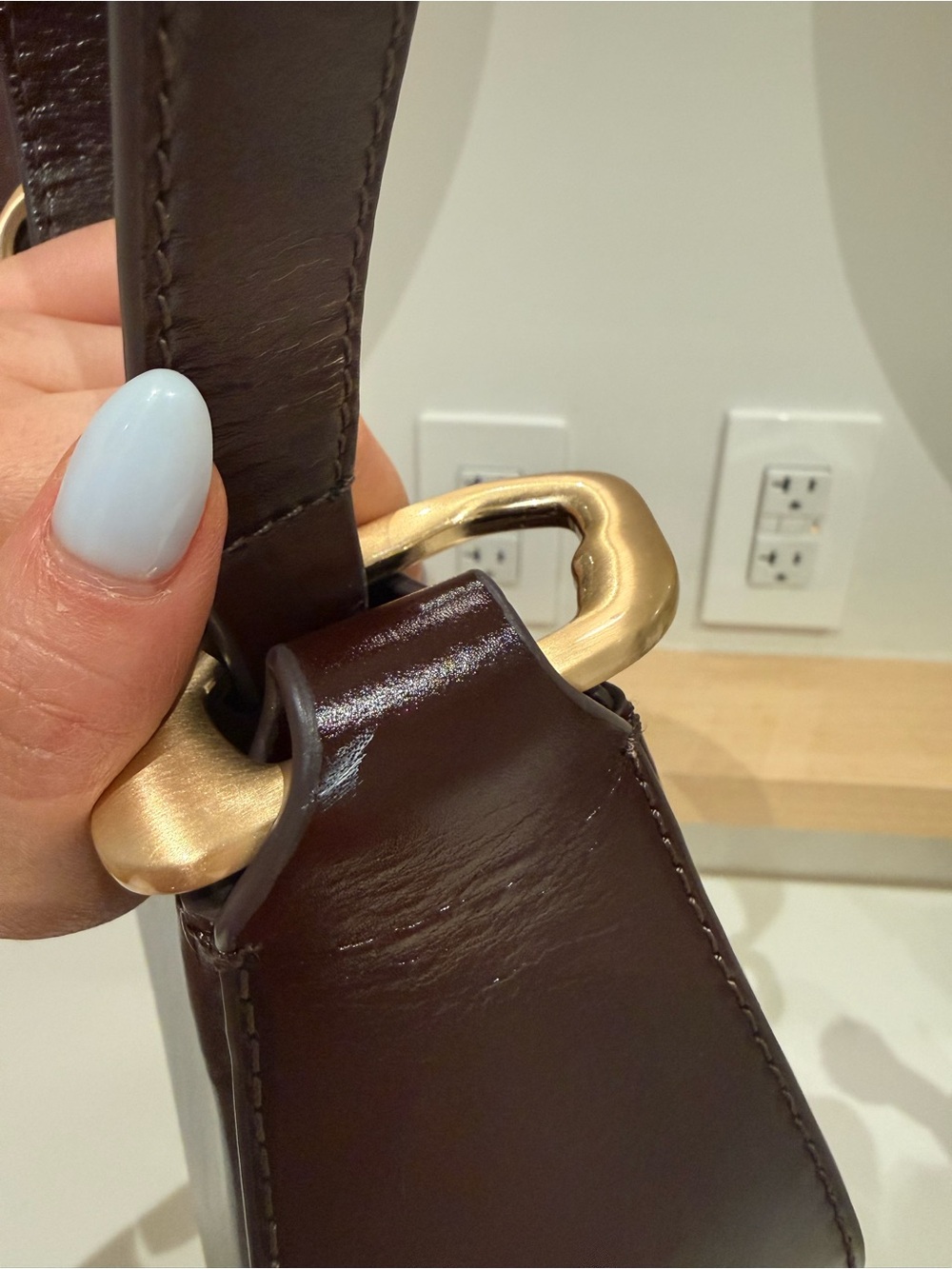 Cult Gaia Malvi Shoulder Bag Espresso - Picture 7 of 14
